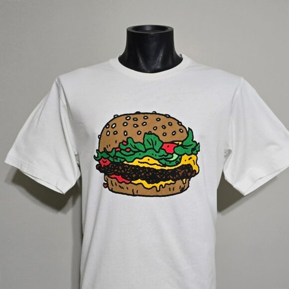 Uniqlo x Jason Polan Tee Burger YEEAAA! Art T shirt White L Mens SPRZ NY - Picture 5 of 14